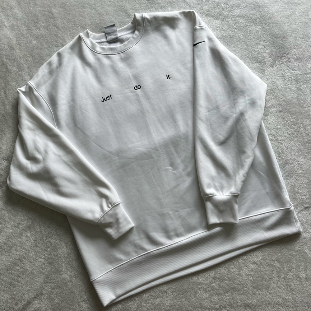 Nike White Sweatshirt - Just Do It